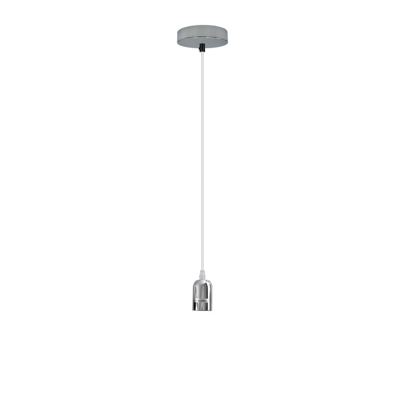 Justinich 1 - Light Chrome Single Pendant, No