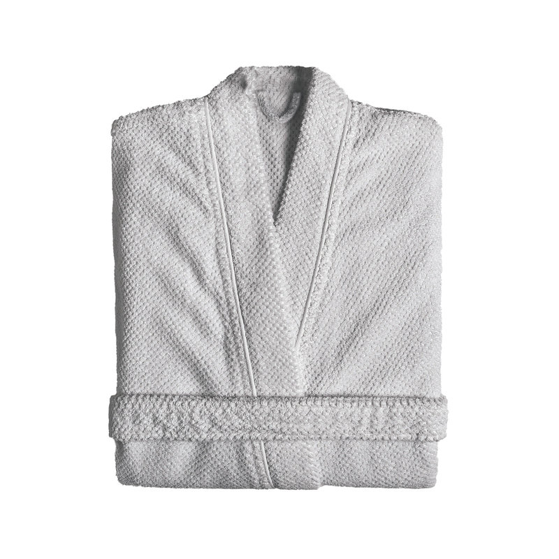 Bee Waffle Bathrobe, XL, Natural