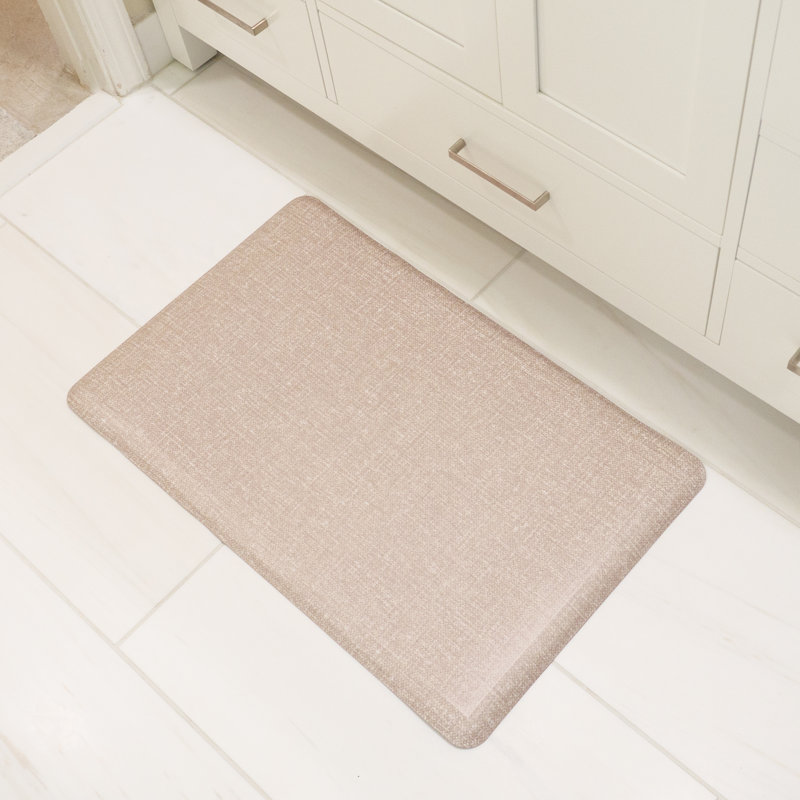 Tapis anti-fatigue anti-fatigue - Basics by Wayfair ™, Rectangle 1 pi 5 po x 2 pi 4 po, Naturel