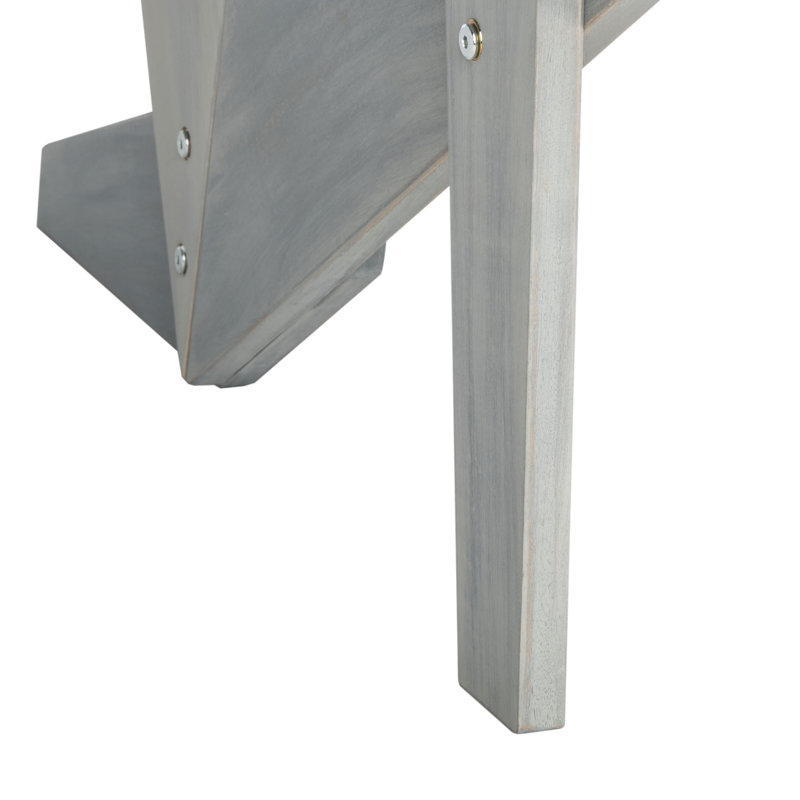 Chaise Adirondack en bois massif Ursa, Gris cendré