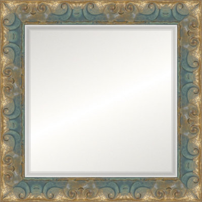 Miroir décoratif patiné