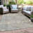 Machine Washable Indoor/Outdoor Xhevrie Putty Rug-245122157
