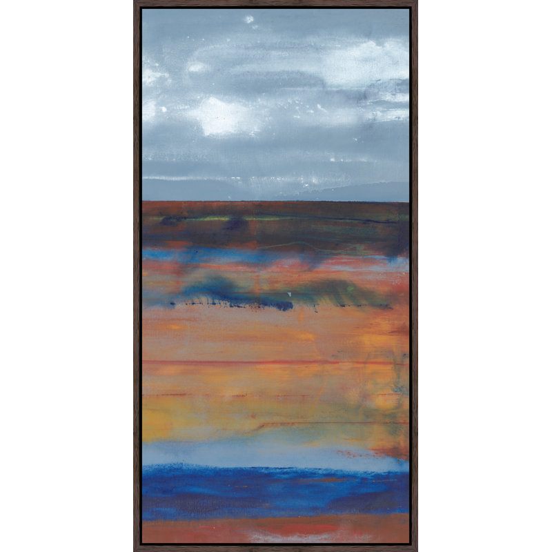 Oceanic Horizon IV Framed Painting Canvas