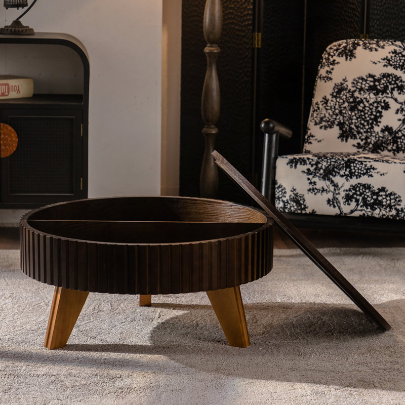 Table basse rétro avec rangement Retro