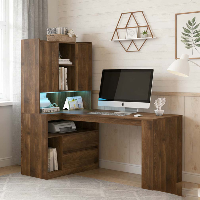 Bureau en L, Bois 1