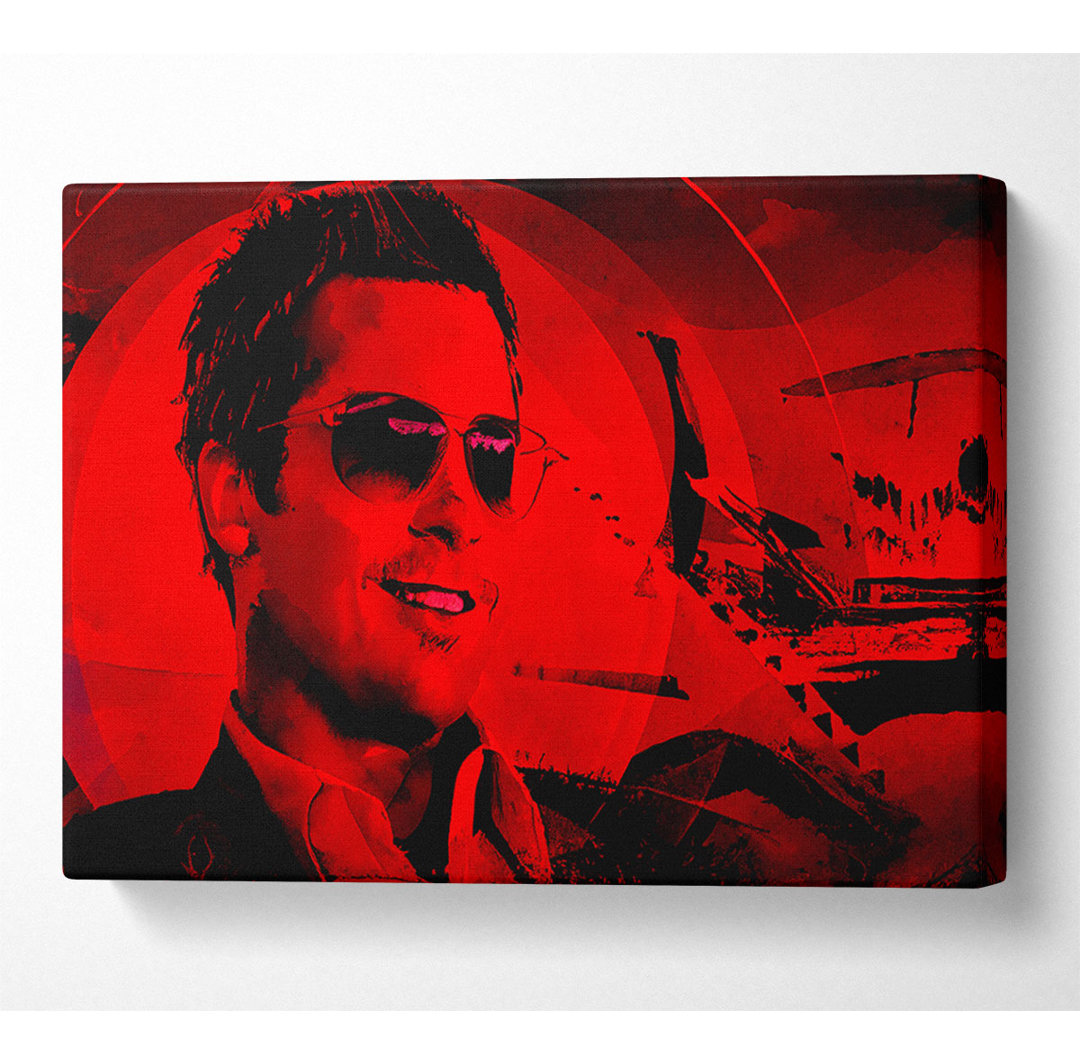 Oceans Eleven Brad Pitt - Wrapped Canvas Kunstdrucke