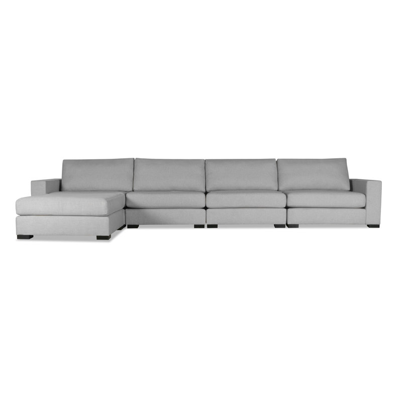 Seda Upholstered L-Shaped Sectional, Grey Revolution®, Left Hand Facing