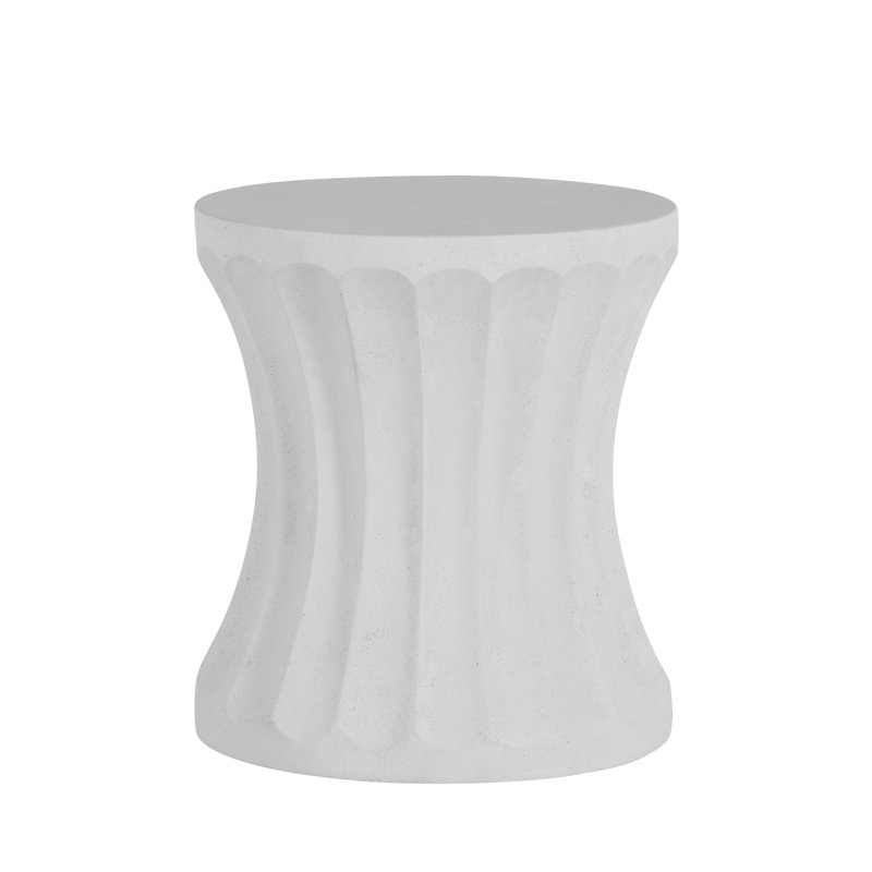 Gannet Cast Stone Side Table, Natural