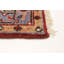 Tapis rouge foncé en laine noué à la main Serapi Heritage 2 pi 5 po x 10 pi 2 po