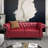 62'' Faux Leather Loveseat-676781459