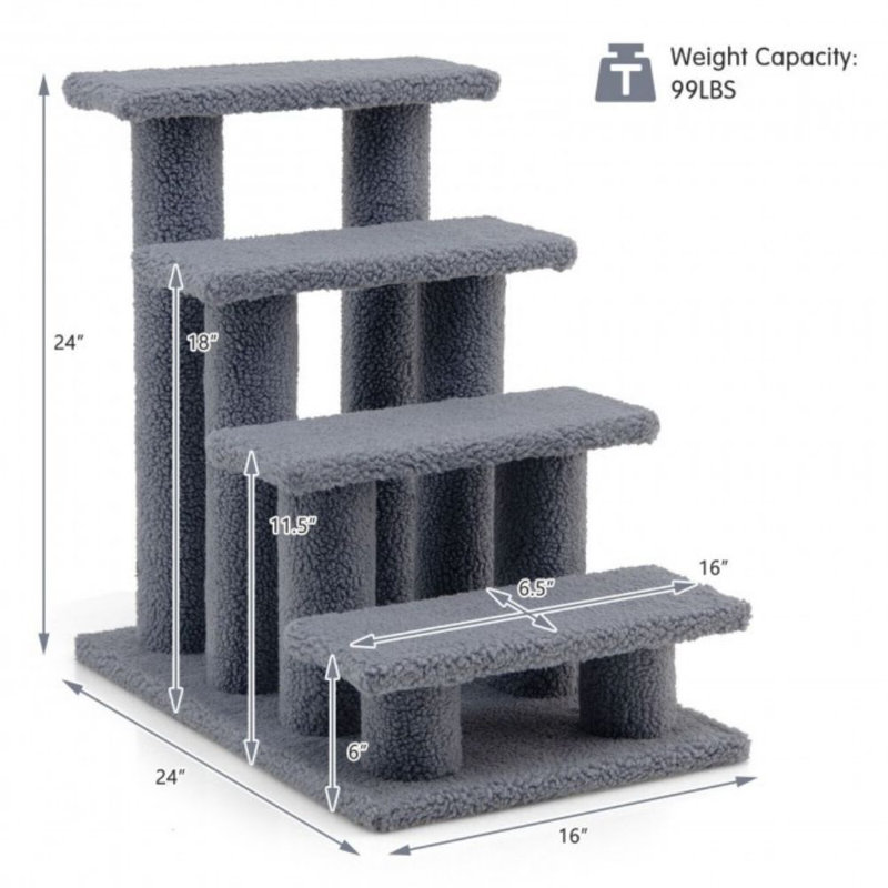 Cartegena 24'' H Cat Tree, Gray