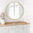 Nevel 32x32 Framed Round Mirror Circle Mirror for Bathroom, Bedroom, Entryway, Living Room-573270686