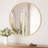Round Bathroom Vanity Mirror with Tempered Glass, French Cleat and Aluminum Frame-2106355993-2106355997