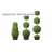 ADJUSTABLE Faux Boxwood Topiary in Pot-109271686