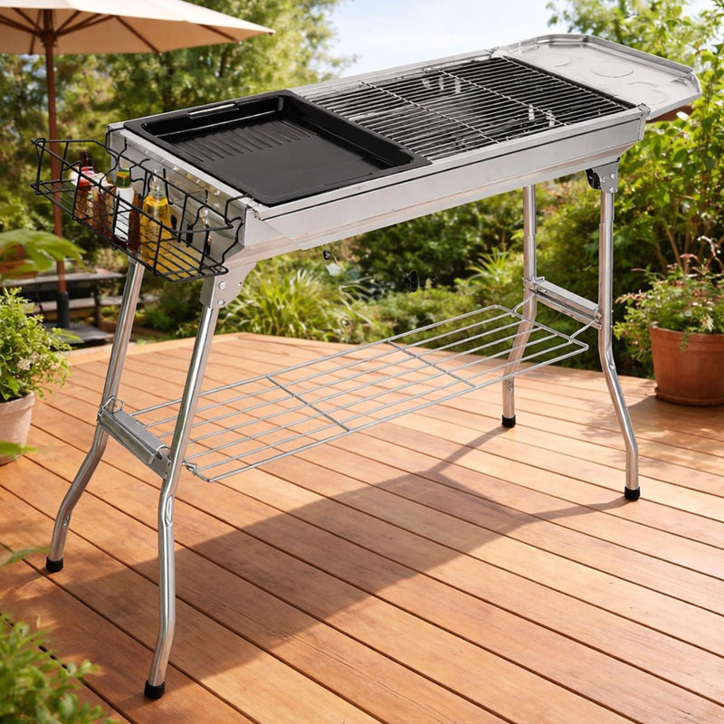 SmashingDealDirect 35cm W Portable Charcoal Grill