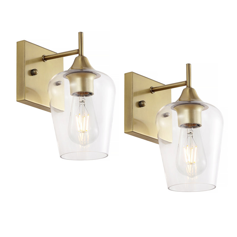 Dimmable Wall Sconce Set (Set Of 2), Gold