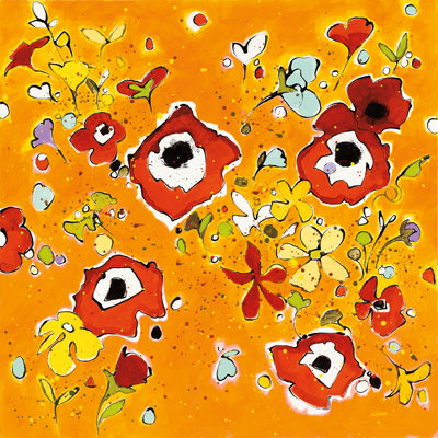 Fleur Amusement - Wrapped Canvas Painting
