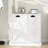 White Laundry Cabinet. And Functional. Removable Bags For Convenience. E1 Material With Painting. Stable Structure. Coating. . Assembly Instructions Provided. 100-pound Load Support Tilt-out Sorter