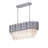 Transitional 7 Light Rectangular Crystal Chandelier-1406284526