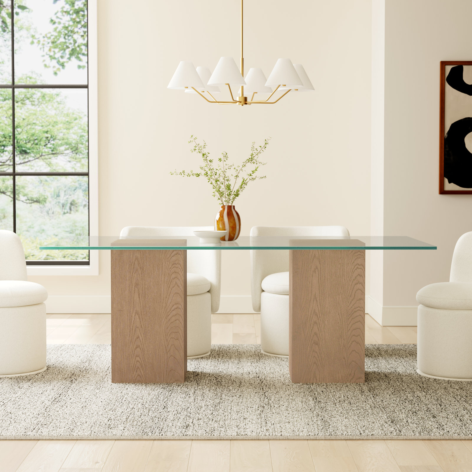 Meria 80'' Dining Table, Natural