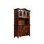 Armoire latérale de rangement murale en bois massif de style américain 55,12 po brun