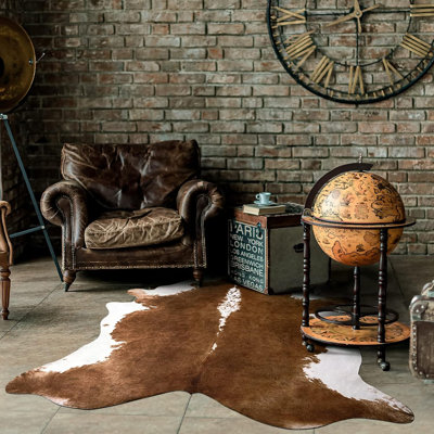 Tapis en simili cuir de vache à usage commercial avec envers antidérapant Novelty Christann