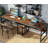 78.7" Double Desk For Two Person With Bookshelves