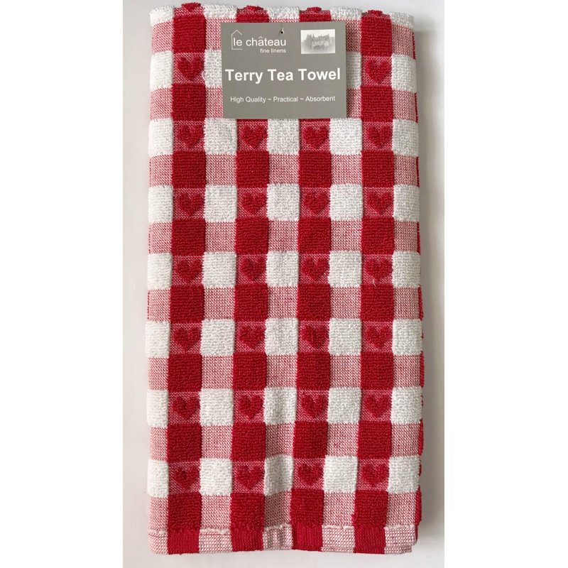 Tea Towel Kitchen Towel, Red