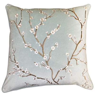 Paliwal Abstract Blue Sqaure Cushion