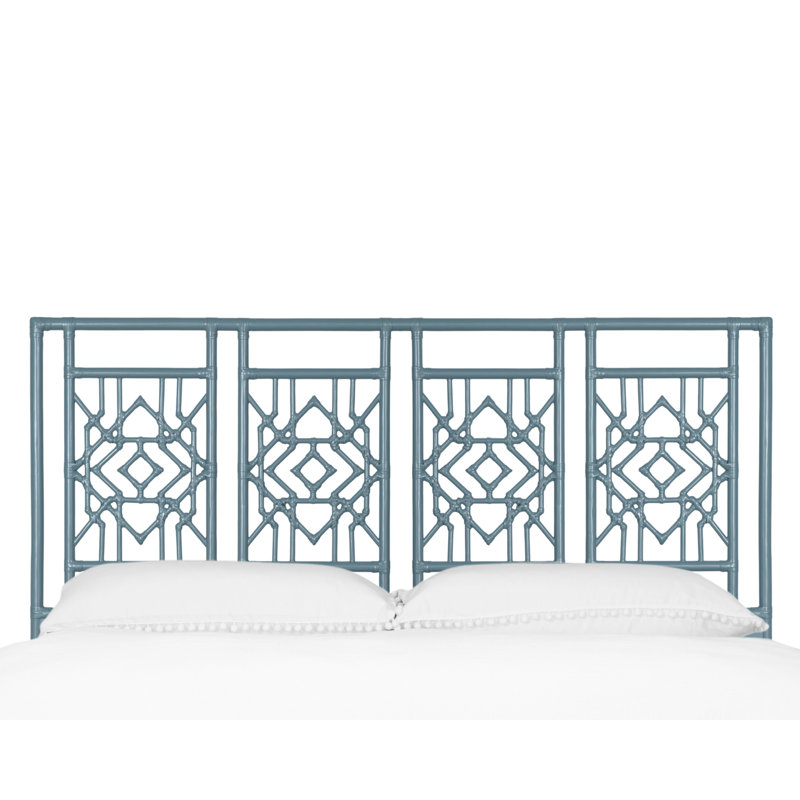 Tulum Open-Frame Headboard, King, Regatta Blue
