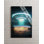 Art rétro en verre trempé UFO Diner - néon, art mural en verre, scène d'enlèvement Sci-Fi, affiche rétro Alien