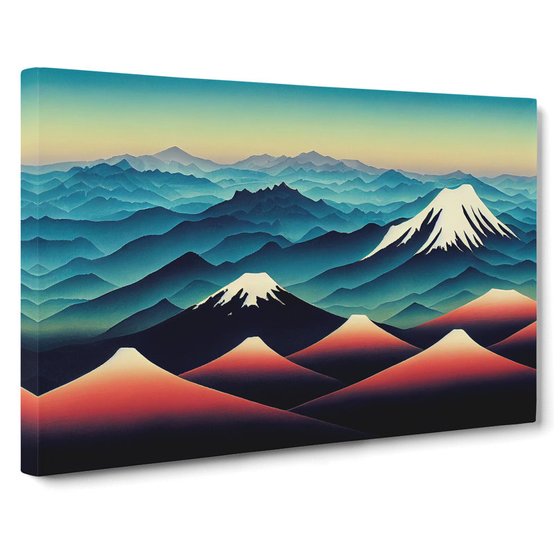 Japanese Mountain Sunrise Vol.4 - Wrapped Canvas, 50cm H x 76cm W x 3cm D