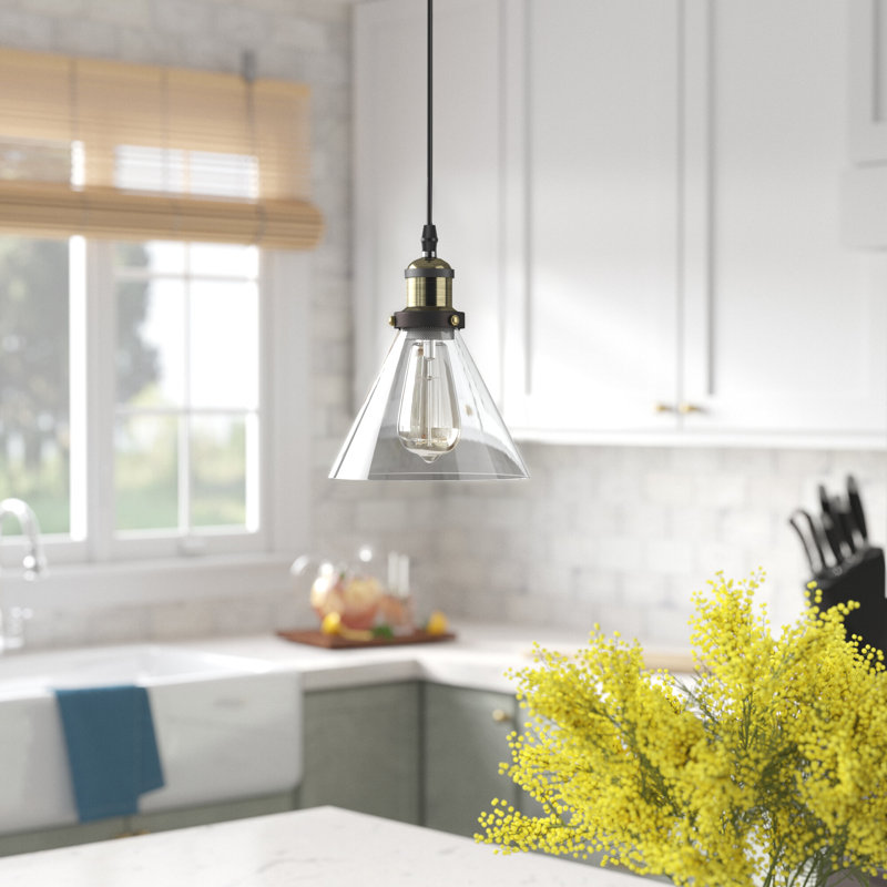 Luminaire suspendu conique à 1 lumière Gosho