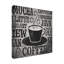 Reproduction d’art textuel sur toile tendue de café-26853814