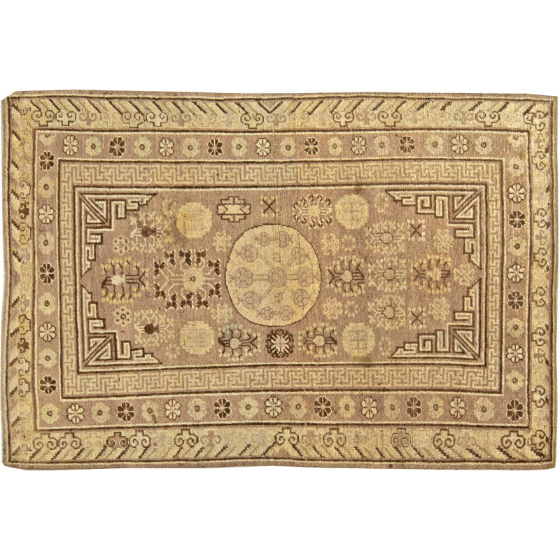 Vintage One-of-a-Kind Rectangle 5' X 7'2" Hand Knotted Area Rug