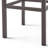 Set of 2 Outdoor Acacia Wood Bar Stools with Metal Frame - Industrial Style Counter Height Stools