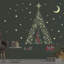 Adhésif décoratif étoiles de Noël et renne Glow