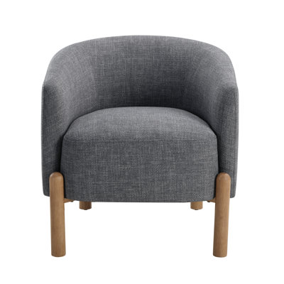 Style Comfort Accent Chair Upholstery Durable Frame Solid Wood Legs Contemporary Living Room Furniture 1Pc