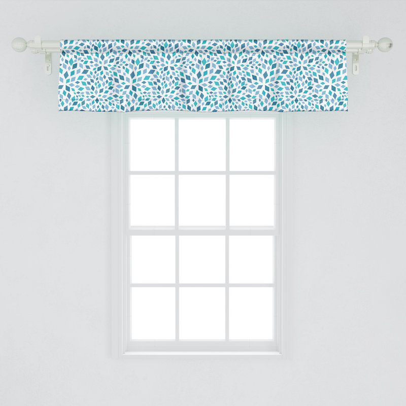 Cantonnière Ambesonne bleu sarcelle 54 po x 12 po