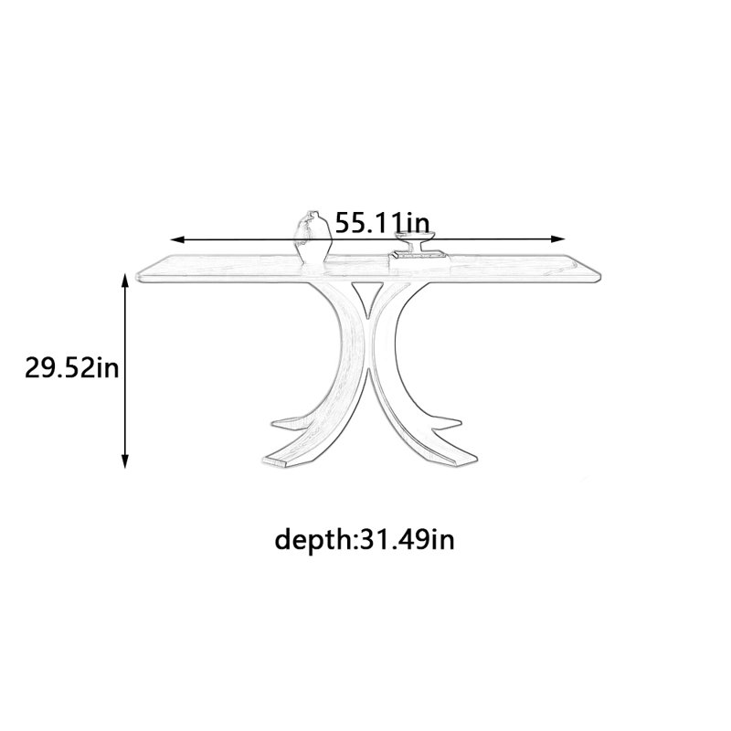 Benedetti, H 29,52 po x l 31,49 po x P 55,11 po