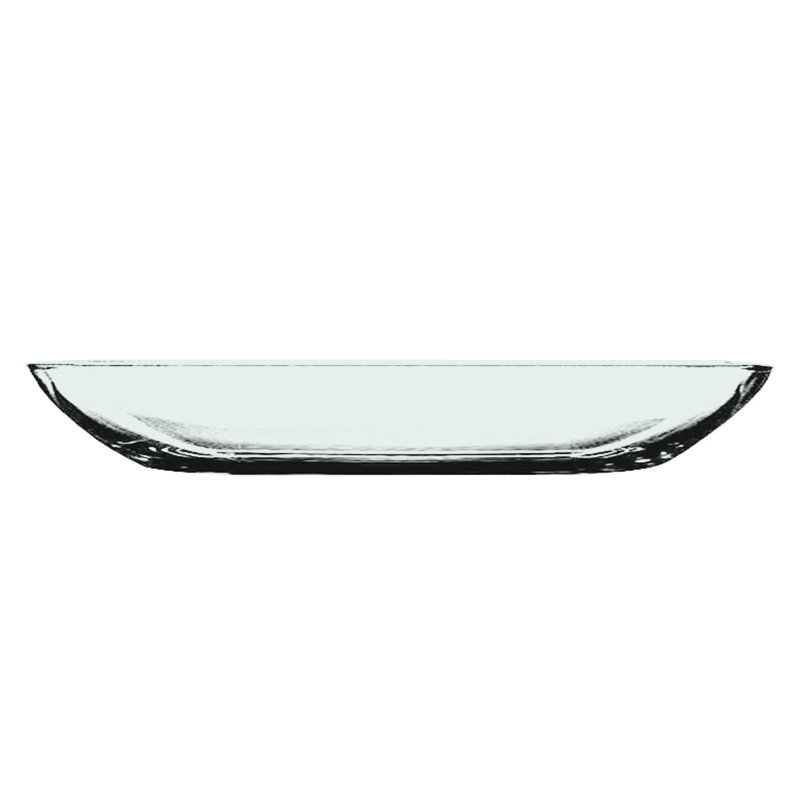 Uno Rectangular Tray - 6 Pieces, Clear White