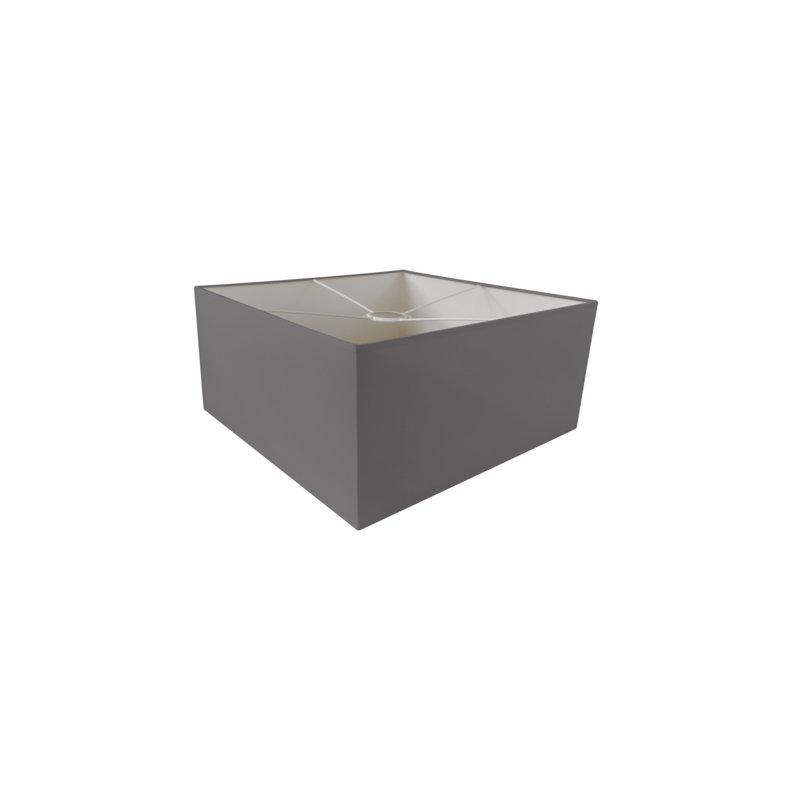 Esa 1 - Light Square/Rectangle Pendant, 15cm H x 25cm W x 25cm D, Grey