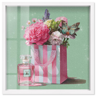 Printemps sac à main Glam Art Shadowbox Print par Art Remedy