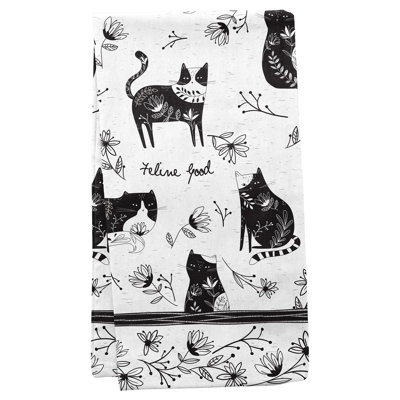 BOHO TEA TOWEL  CAT