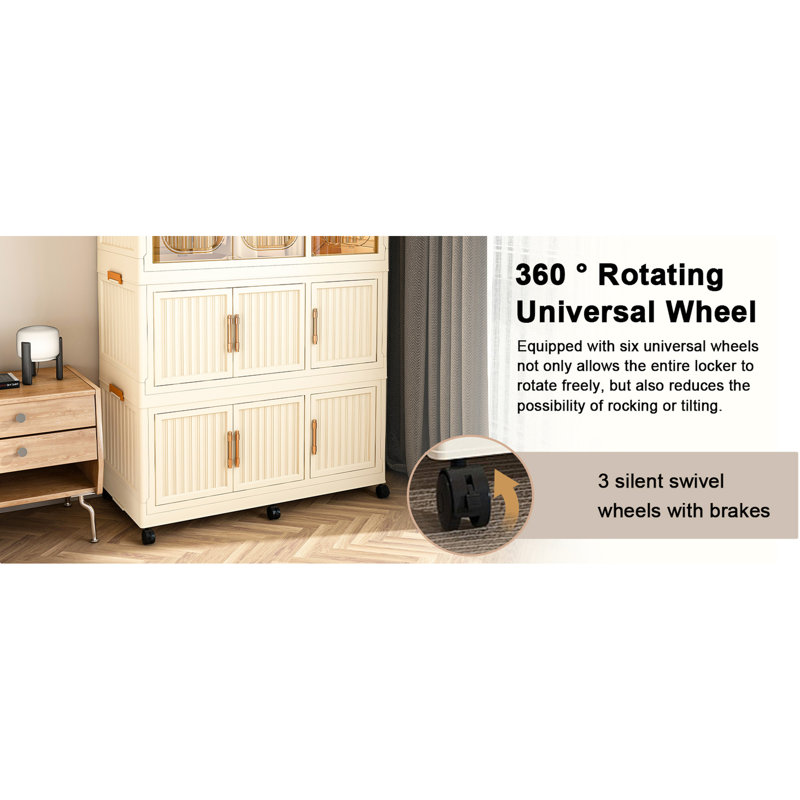 Armoire portative - 9 barres de garde-robe en 1 pour une durabilité accrue et un rangement fiable des vêtements