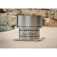 Flame Genie Inferno Steel Wood Pellets Fire Pit - Wayfair Canada