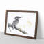 Kingfisher Bird on a Branch - Picture Frame Painting Print-56704939-56704938