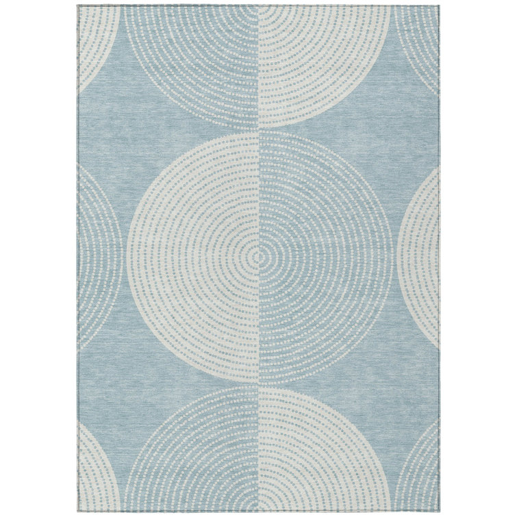 Machine Washable Indoor/Outdoor Howle ACN2275 Geometric Rug