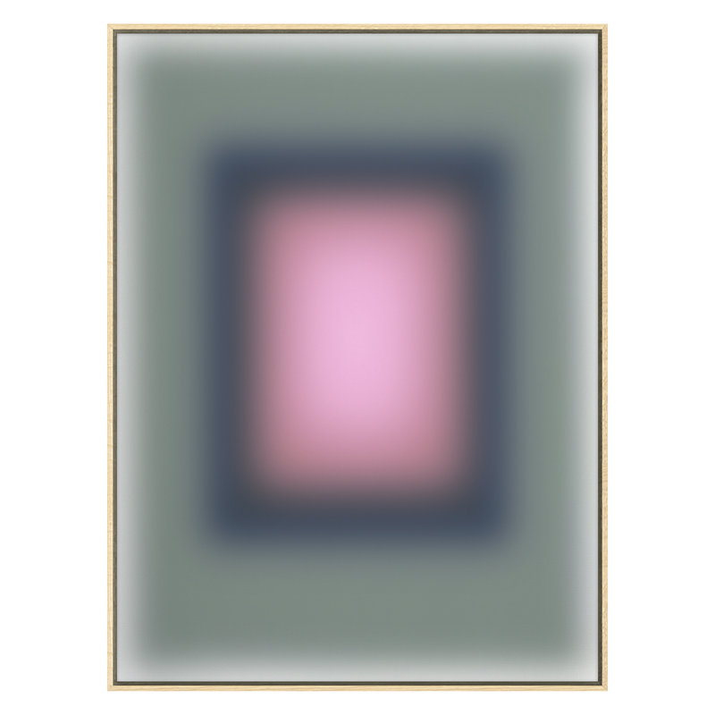 Blur 4 Print by Renee Stramel, 45" H x 34" W x 1.88" D, Maple