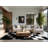 Soft Plush Adlai Modern & Contemporary Geometric Shapes Area Rug in Blue – Black Binding-337699704